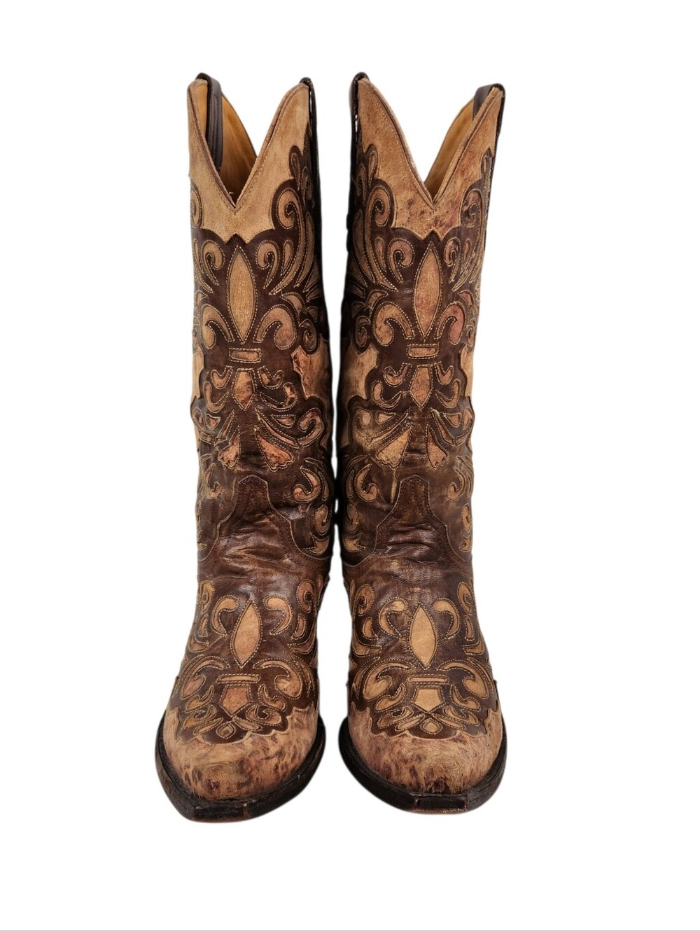 Old Gringo Linda L1025-4 Leather Cheetah Brown Tan Western Boot Womens Size 7.5B - Picture 7 of 14